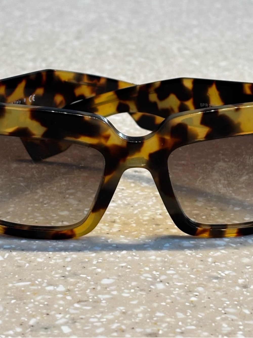 Prada Women’s Tortoise Acetate Sunglasses in Brown and Amber - Picture 10 of 10